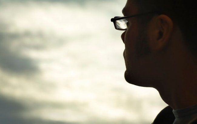 Man Looking Into Clouds-Living With A Mental Illness Man Looking Into Clouds-Living With A Mental Illness